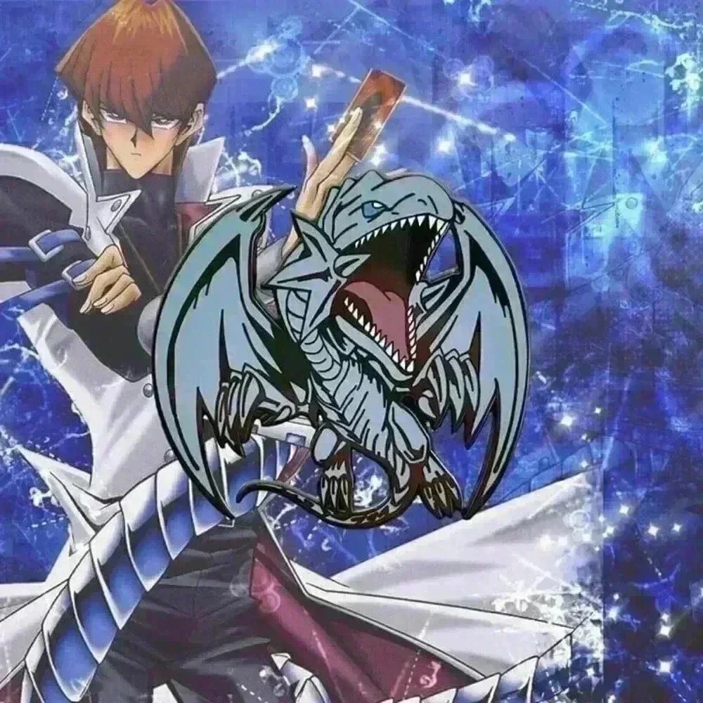 Yu-Gi-Oh! Blue Eyes White Dragon Enamel Pin - Picture 3 of 5